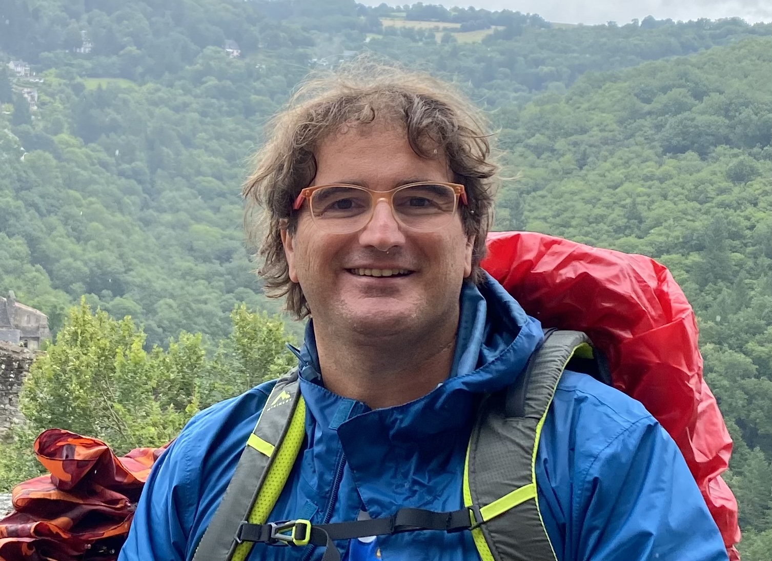 Marc Alier on a hike